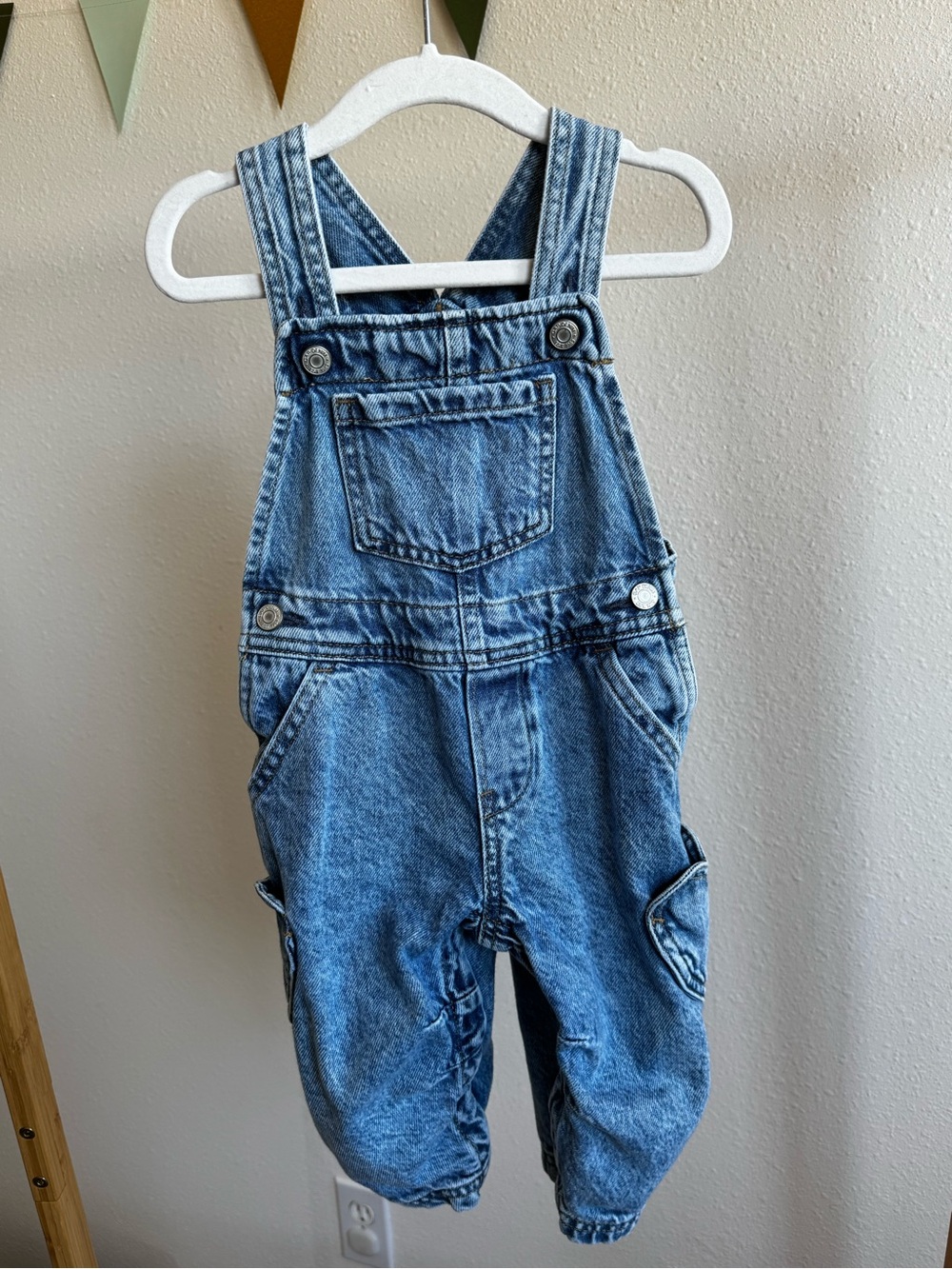 BABY GAP | Classic Denim Overalls with Heart Pockets